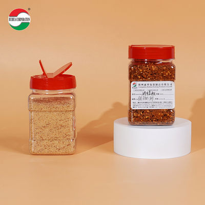 HUIHUA Factory Wholesale Price PET Plastic Spice Jar with Screen Printing for Cookware Salt Pepper Chili Seasoning Container