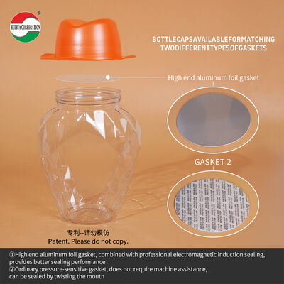 Cap Shape Style Color Custom PET Bottle Plastic Seal Smooth Screw Beverage Juice Milk Bottle Lid Cap Lids