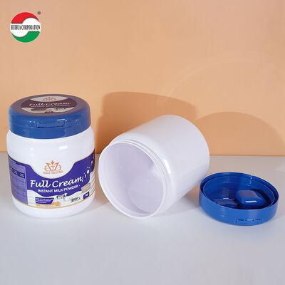 2000ML Food Grade PET Cans For Powdered Milk With Flip Plastic Cap And Spoon Empty Food Grade PET Jar With Lid