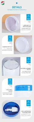 2600ML Food Grade Customized PET Jar Food Grade Vitamin Protein Milk Powder Container Spoon Shape