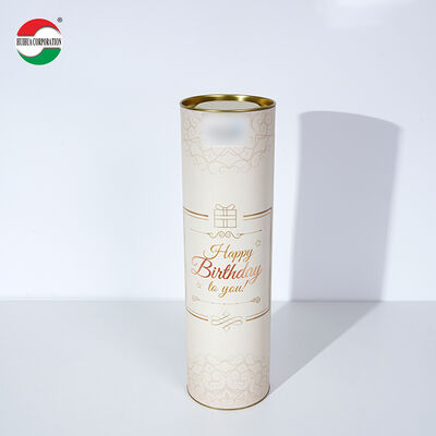 Loose Tea Airtight Easy to Tear off Collagen Protein Powder Cardboard Paper Can Spices Paper Composite Cans for Food
