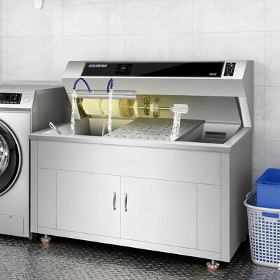 Commercial 3500W Semi-Automatic Shoes Wash Machine Stainless Steel with Sterilization Feature for Laundry Equipment