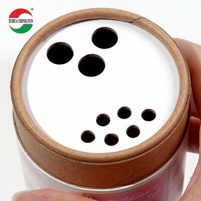 Eco Friendly Kraft Paper Tube Packaging with Customized Size and High Compressive Strength for Sprinkle Products