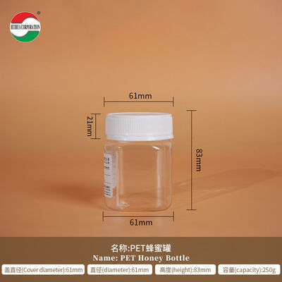 Clear Pet Jars for Honey Storage with Strong Sealing and Fast Delivery Options