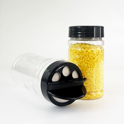 Seasoning Storage Box Pepper Container Custom PET Plastic Transparent Salt Shaker Condiment Bottles Cruet Kitchen Herb Spice Jar