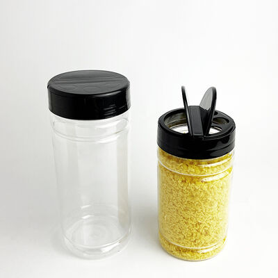 Seasoning Storage Box Pepper Container Custom PET Plastic Transparent Salt Shaker Condiment Bottles Cruet Kitchen Herb Spice Jar