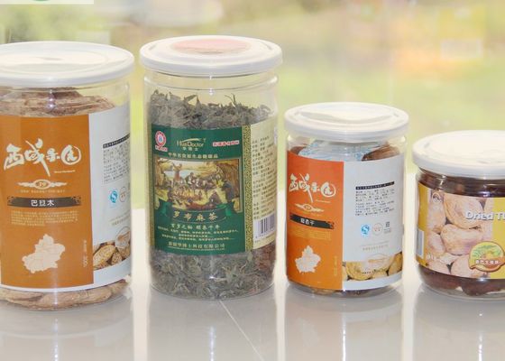100ml 200ml 300ml Food Grade Pet Cans Clear Plastic Jars With Pe Lid And Aluminum Metal Lid