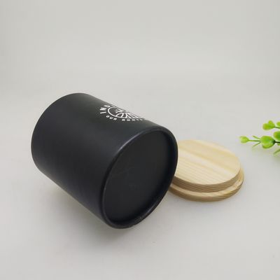 Hot Stamping Paper Composite Cans , Cork Lid Cardboard Tube DIY Gift Box