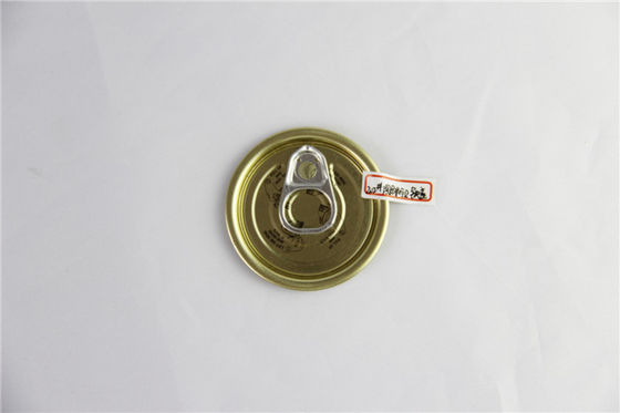 Environmental round tinplate Easy Open Tin Can Lid / End durable