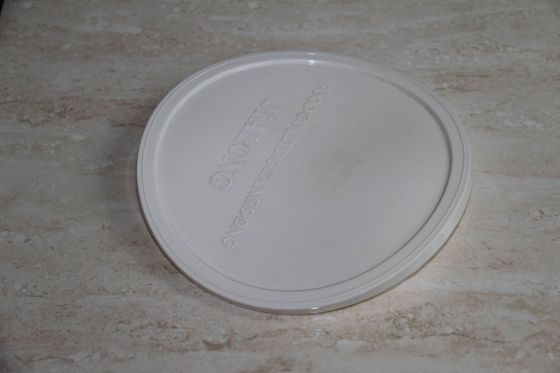 Eco friendly brown food grade plastic PE lid with customized logo embossing