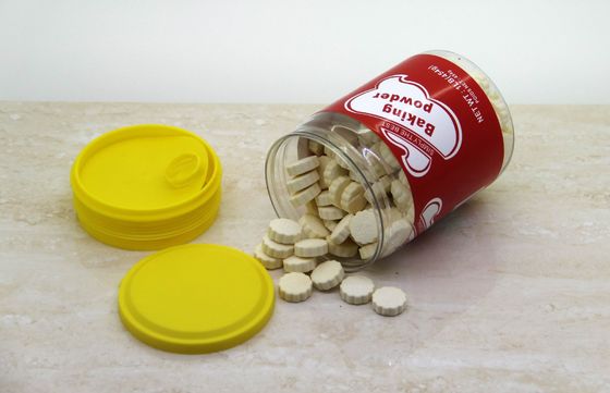 Eco friendly Clear Pet Candy Jars With Plastic Easy Open End 380ML