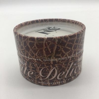 100*60mm Coloured Base Round Paper Cosmetic Packaging Paper Can
