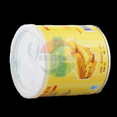 Hot Stamping Milk Paper Cans Packaging With Aluminum Bottom