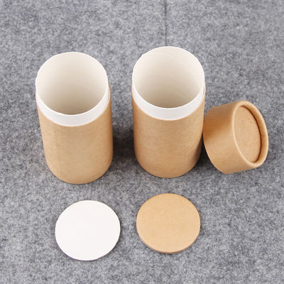 China Factory Made in China OEM Customized High Quality Kraft Paper Tube Push Up with PE inner Paper Can for Lipstick Deodorant