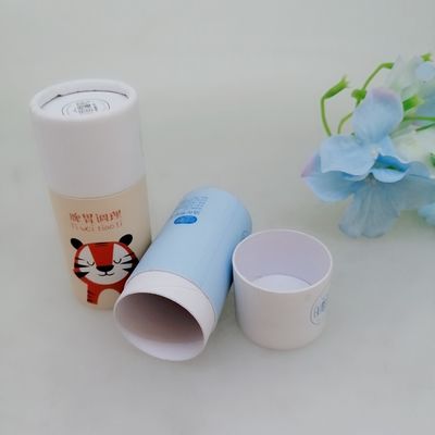FDA Cardboard Cosmetic Paper tube Box For Liquid Foundation Packaging