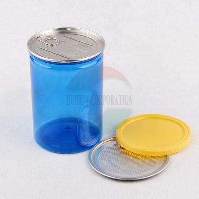 Sealable Jar Wide Mouth With Aluminum Lid And PE Lids Nuts And Cookies Storage Containers Candy And Snack Jar Transparent Food Grade Jam Jar Plastic PET