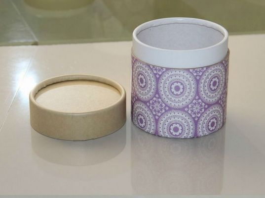 Lovely Cylindrical Cardboard Box Paper Cans Packaging for Cosmetics / Toys / Baby Care Products