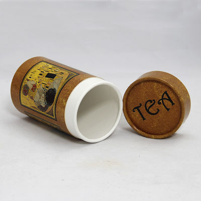 Food Grade Classical Yellow Cardboard Tube Paper Cans Packaging