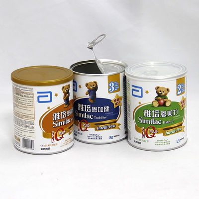 Recyclable Air-tightened Water-proof Cylindrical Paper Composite Cans for Baby Milk Powder / Coffee / Pet Food