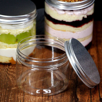 Clear PET Plastic Ice Cream Packaging Container With Lids
