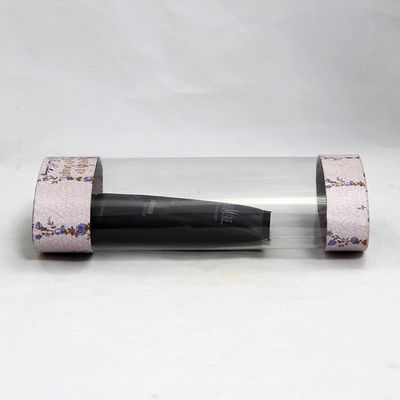 Unique Designed Plastic and Paper Composite Cans with Clear PVC for Displaying Products