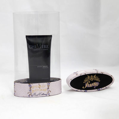 Unique Designed Plastic and Paper Composite Cans with Clear PVC for Displaying Products