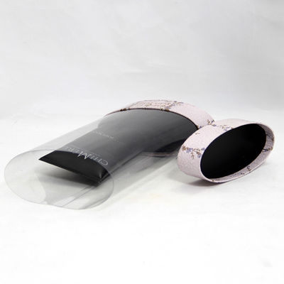 Unique Designed Plastic and Paper Composite Cans with Clear PVC for Displaying Products