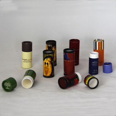 CMYK Color Paper Tube Packaging Matt Lamination Paper Cosmetic Container
