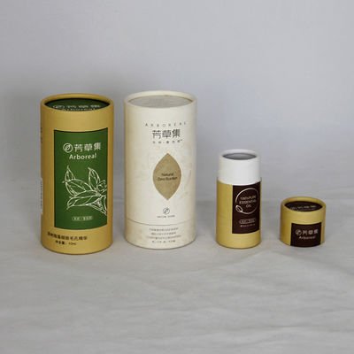 Nice Curling Recyclable Tea Paper Tube Packaging CMYK Pantone FDA
