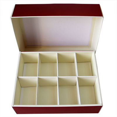 Eco-friendly Square Red Printed Recycled Cardboard Paper Gift Boxes for Moon Cake Cookies Chocolate Packaging