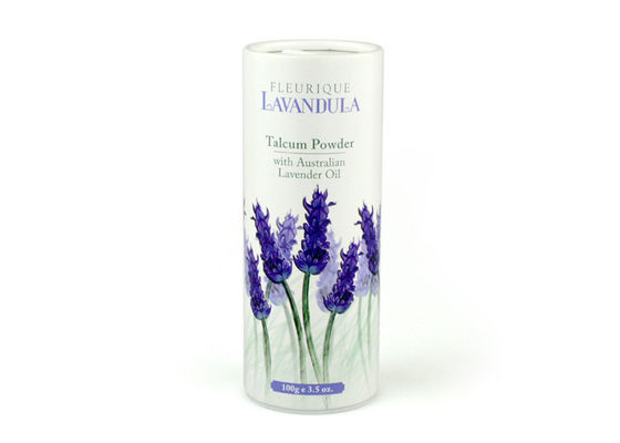 Elegant Cylinder Paper Composite Cans With Sifter for Talcum Powder