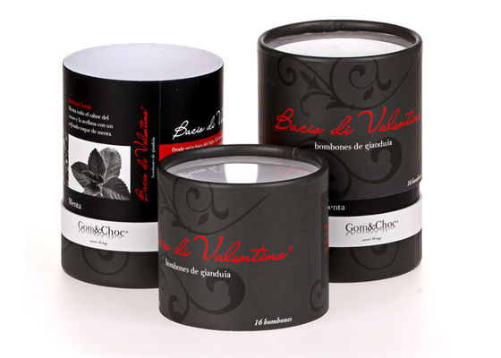 Promotinonal Black Print Paper Coffee Cans Lightweight Food Grade