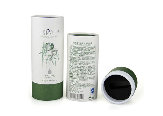 White Cardboard Custom Paper Tubes CMYK Printing Flexible Rolled