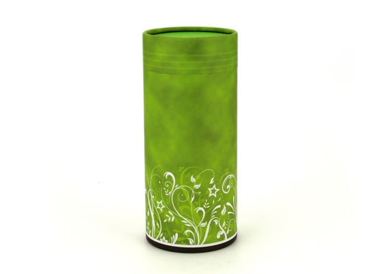 Tea Herb Paper Tube Packaging Flexible Gloss / Matt Lamination