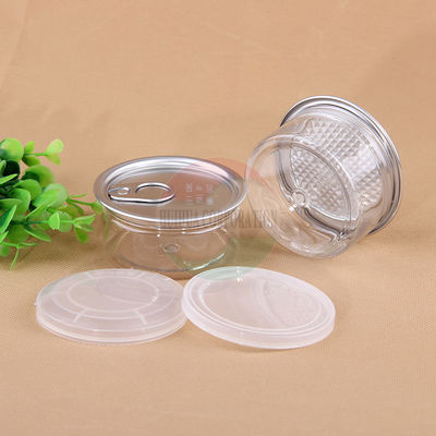 55ml Weed Spice Child Proof Clear Pet Jars With Easy Open Lid
