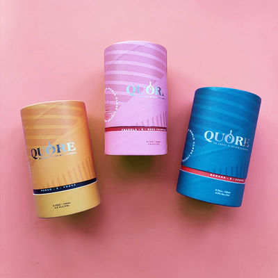 Small Paper Composite Cans Customize Logo Essential Oil Packaging Tube