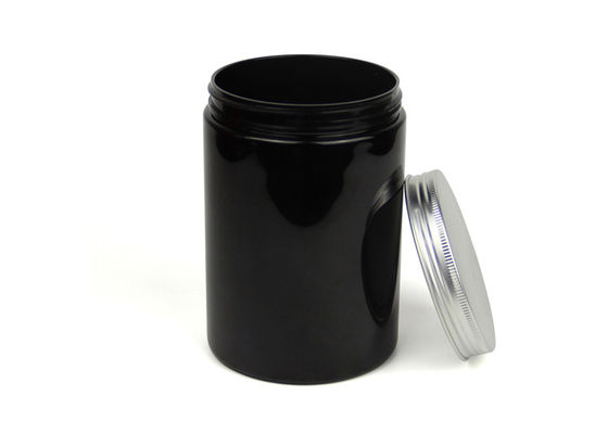Aluminium Screw Lid Clear Pet Jars Transparent Plastic Jars For Food