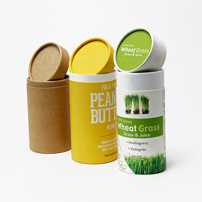 Food Grade Cardboard Kraft Paper Tubes Tea Coffee Packaging