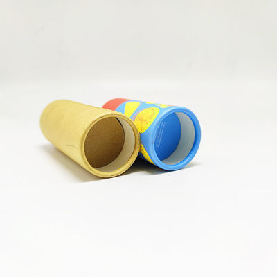 Push Up Brown Kraft Lip Balm Paper Tube Deodorant Stick Packaging Cylider