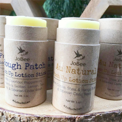 Push Up Brown Kraft Lip Balm Paper Tube Deodorant Stick Packaging Cylider