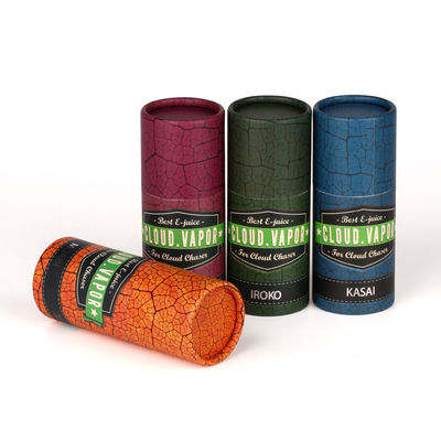 Mini Custom Print Paper Tube Packaging Cardboard Cylinder Boxes Ribbon