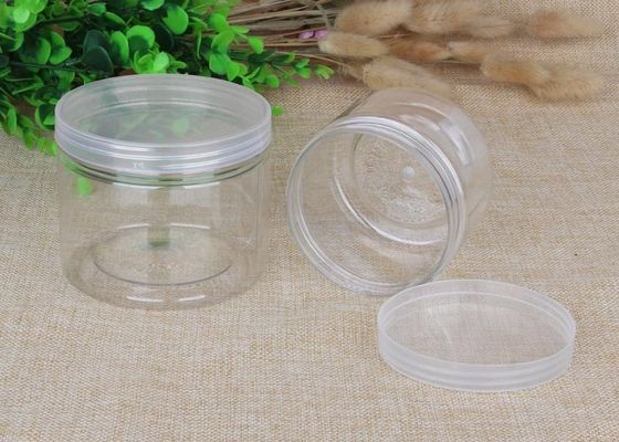 480ml Thick Transparnt PET Food Plastic Packaging Cylinder Cans OEM