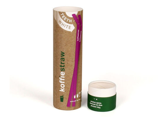 Damp Proof Craft Paper Tube Packaging All Color Printing Customized