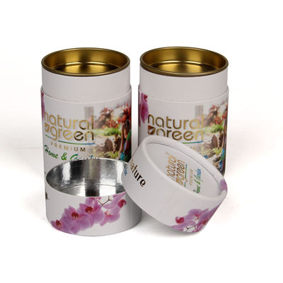 Carboard Tube Round Cylinder Gift Packaging Box Paper Tube With Push Up Lid