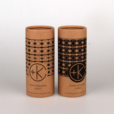 Customized Kraft Paper Tube Packaging With CMYK Printing / Pantone Color Printing