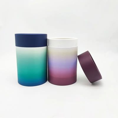 Biodegradable Empty Paper Tea Tube For Food Cylinder Round Packaging