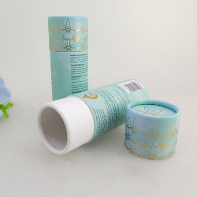 Wholesale Recyclable Paper Cans Packaging Cardboard Perfume Essential Oil Container Paper Tube