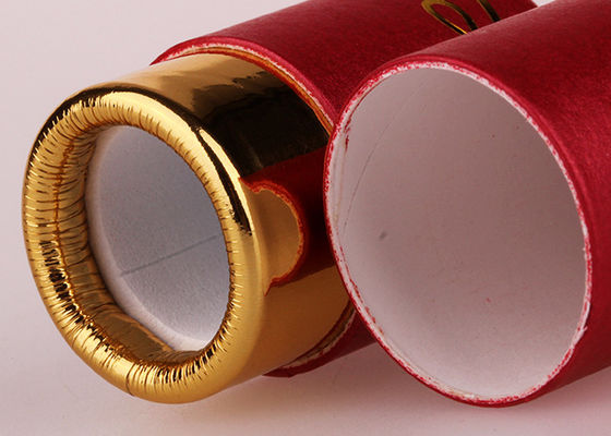 Light Yellow Food Grade Cardboard Paper Tube For Cosmetic Bottle Packaging