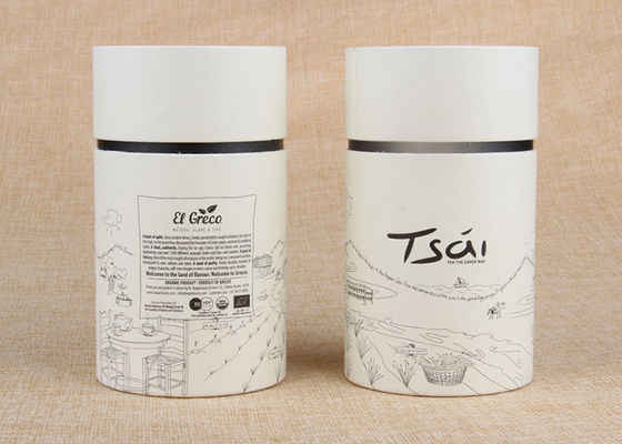 FDA Test Food Grade White Cardboard Paper Can Printing Logo