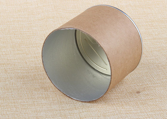 Customized Design Recycled Food Grade Health Care Capsules Kraft Paper Tubes Packaging With Easy Peel Off Lid